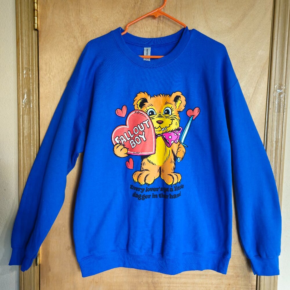 Fall Out Boy So Much For 2our Dust Dagger Teddy Sweatshirt L